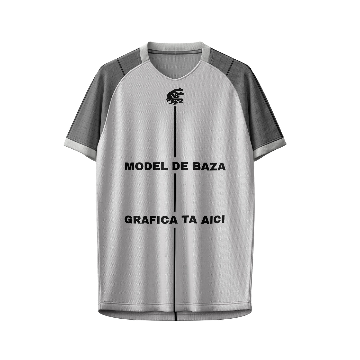 Tricou Sport Personalizabil – Core Silver Raglan