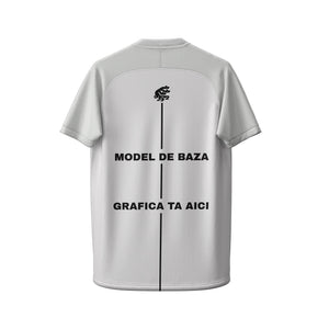 Tricou Sport Personalizabil – Core Essential Silver