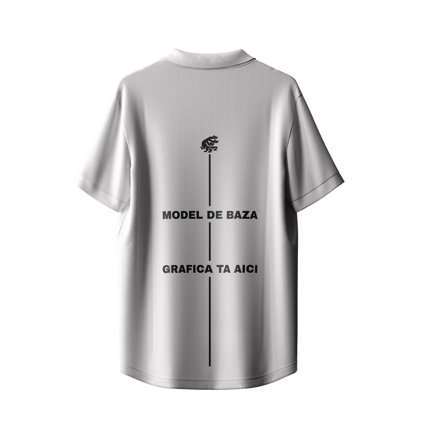 Custom Polo Shirt – Core Collar Silver