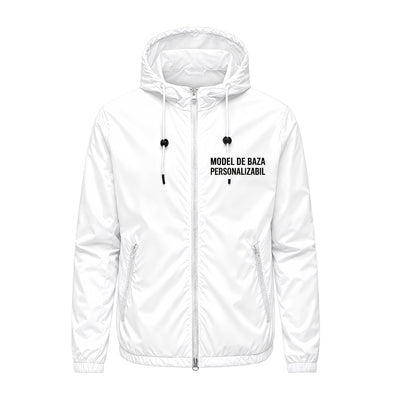 Windbreaker sport personalizabil KINIDRA Motion cu fermoar complet și glugă
